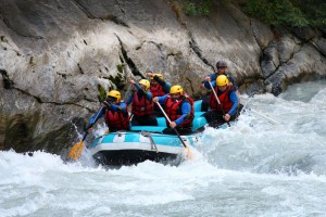 Rafting gorges d'avise sur la dora baltea